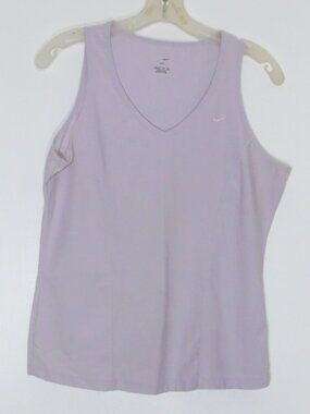 Nike Top Lavender Dri Fit Activewear Workout V Neck Stretch Tank Plus Size 16-18